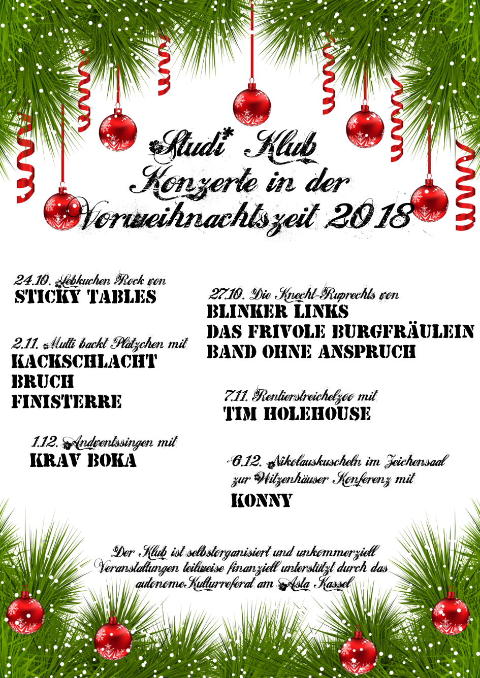 Klub vor Weihnachten 2018